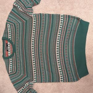 Boca, XL, Green/White/Grey/Red, Winter Sweater